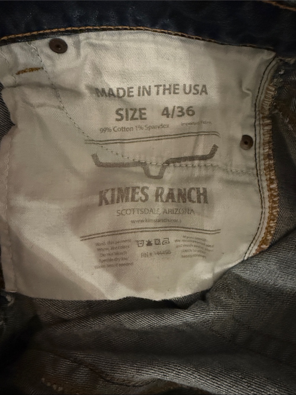 Kimes Ranch Dark Blue Boot Leg Women’s Jeans - Picture 2 of 3
